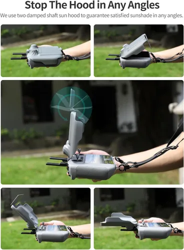 Vista 3 de BTG Protector de controlador 2 en 1 y parasol para DJI FLIP Mini 4 Pro/Mavic Air 3S Air 3 DJI RC 2 Accesorios de control remoto