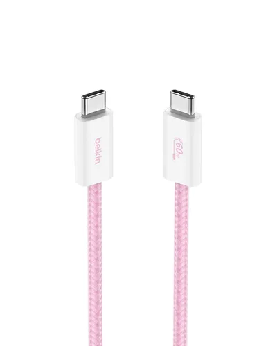 Vista 31 de Belkin Cable USB C a USB C, 3.3 pies, 60 W, cargador tipo C, cable de carga para iPhone, suave, trenzado, flexible para iPhone 16, Galaxy S25, Pixel