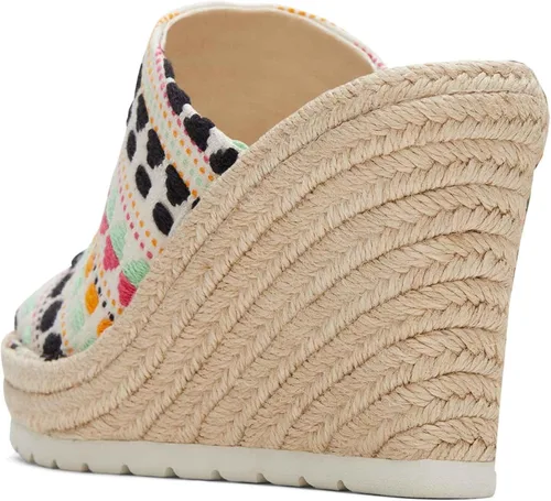 TOMS Sandalias Monica Mule para mujer, Natural Multi