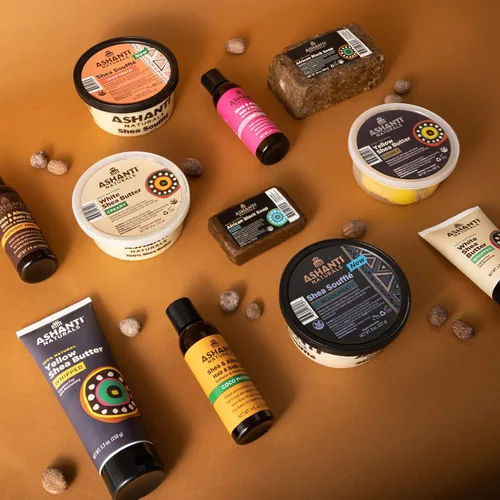 Vista 6 de Barra de jabón negra africana Jabón negro natural perfumado con manteca de karité cruda y aceite de coco, paquete de 2 barras de 4 onzas (lavanda)