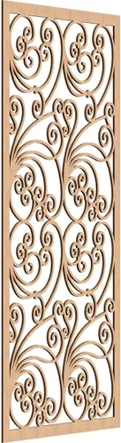 Vista 165 de Ekena Millwork WALW10X25X0250MALBI Marilla Paneles de pared decorativos de madera con calado, 9 3/8 pulgadas de ancho x 24 3/8 pulgadas de alto