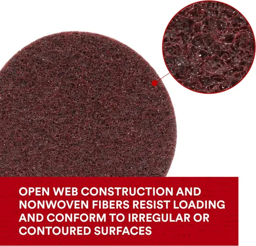 Vista 6 de 3M Cubitron Scotch-Brite 07453 Disco de acondicionamiento de superficie, 2 in x NH A CRS, 25 por caja