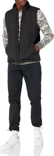 Vista 4 de Tienda Essentials Chaleco acolchado aislado con forro polar de peso medio para hombre