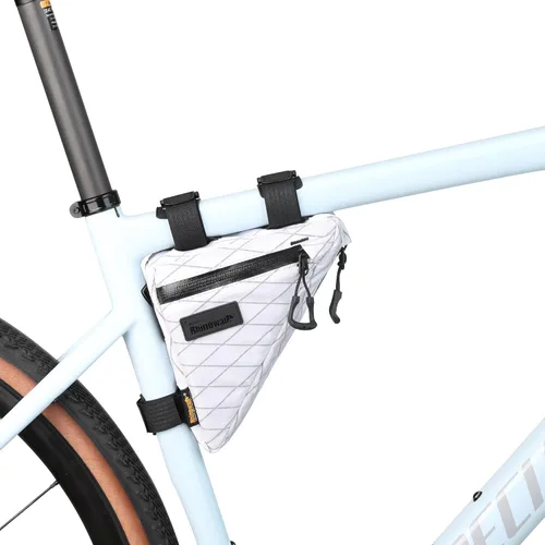 Vista 15 de Rhinowalk Bolsa de Marco Frontal de Bicicleta Bolsa Bajo Tubo Superior Triangular Accesorios de Ciclismo de 1.7L de Nylon Ligero para Bicicleta