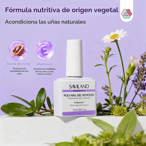 Vista 5 de SAVILAND Kit de removedor de uñas de poligel: removedor de gel rápido de 2
