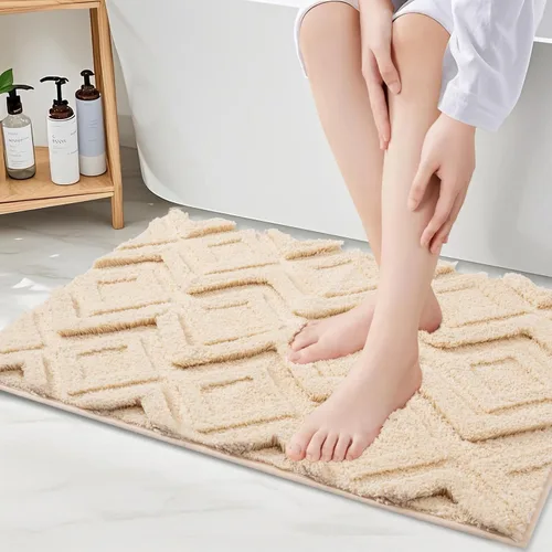 Alfombra de baño y alfombras de baño de 32 x 20 pulgadas, ultra suave, lavable a máquina, tapete de baño de microfibra absorbente, de secado rápido,