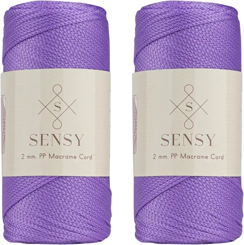 Vista 145 de Sensy Premium 2mm 229.5 metros de cuerda de poliéster 100% cordón de polipropileno Cordón de macramé 2mm Cordón para bolso de crochet Hilo