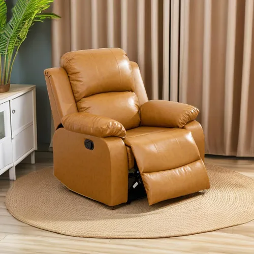 Vista 62 de A Ainehome Juego de Muebles de Sala de Estar de Cuero Reclinable Juego de Sofá Sillón Loveseat Juego de Muebles Sofá para Sala de Estar/Espacio