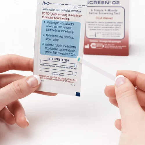 Vista 4 de Prueba de detección de alcohol de saliva (paquete de 24)