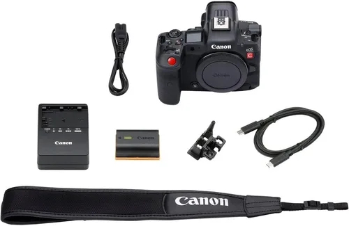 Vista 8 de Canon Cámara de cine sin espejo EOS R5 C (5077C002) + tarjeta SD resistente Sony de 64 GB + bolsa + cargador + batería LPE6 + lector de tarjetas +