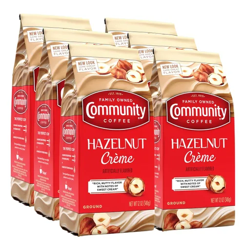 Vista 24 de Community Coffee Caramelo sabor a mantequilla de galletas de 12 onzas, café molido de tostado medio, bolsa de 12 onzas (paquete de 1)