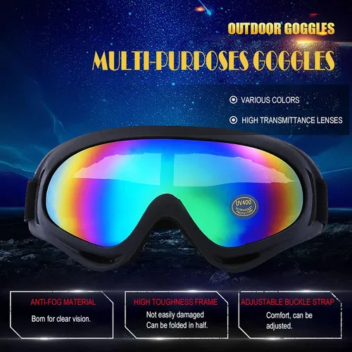 Vista 2 de 10 Packs Motorcycle Accessories, 5PCS Dirt Bike Ski Goggles Dustproof Windproof Safety Glasses and 5PCS Face Masks