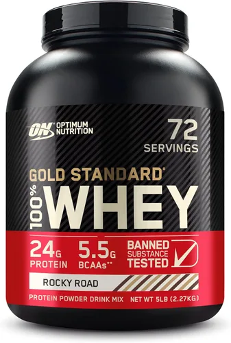 Vista 45 de Optimum Nutrition Gold Standard 100% proteína de suero en polvo, chocolate doble rico, 1.98 libras (el embalaje puede variar)