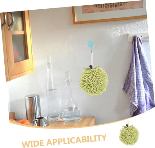 Vista 7 de 2pcs Chenille Hand Towels Fuzzy Super Absorbent and Quick Drying for Bathroom and Kitchen Cute Hanging Design for Easy Storage and Versatile Use