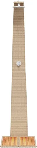 Vista 7 de vidaXL Outdoor Shower Beige 21.7"x23.6"x88.2" Poly Rattan and Acacia Wood