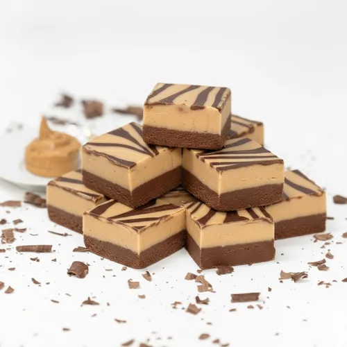 Valley Fudge, Chocolate de Mantequilla de Maní, Dulce Artesanal Fresco, Mantequilla Real, Dulce Gourmet, Paquete de Un Libra
