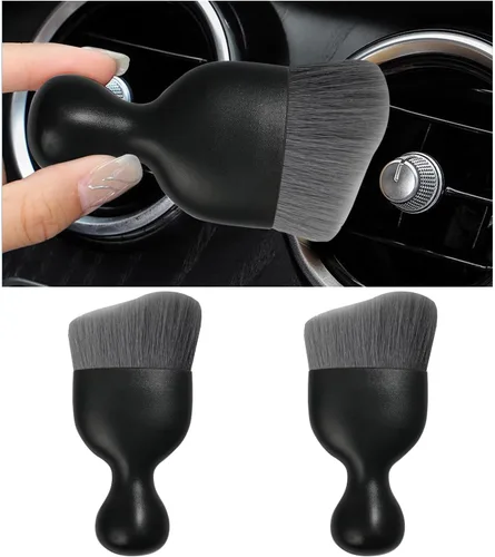 Vista 35 de Cepillo para polvo interior de coche Dickno, cepillos de detalle de auto suaves sin rayones, herramienta universal de limpieza interior de vehículo