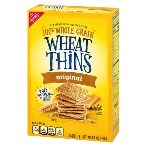 Vista 13 de Wheat Thins Snacks originales, galletas de trigo integral, galletas de aperitivos, 8.5 onzas