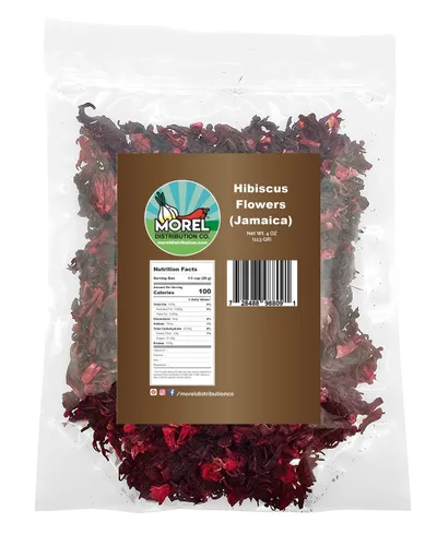 Vista 6 de Flores secas de hibisco cortadas y tamizadas, Flor de Jamaica, ideal para té de hibisco Jamaica. 4 oz y 1 libra (1 libra)