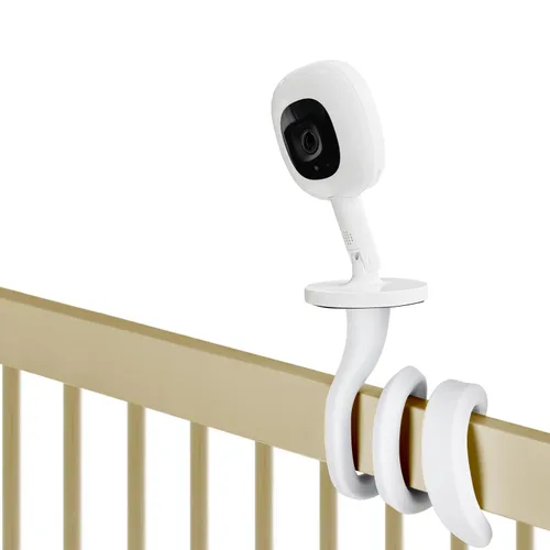 iTODOS Soporte para monitor de bebé compatible con monitor inteligente de bebé Nanit Pro y soporte flexible, montaje giratorio versátil sin