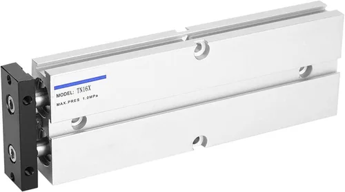 Fafeicy Cilindro de aire, Cilindro neumático, Cilindro de aire de doble efecto, Cilindro de riel, para la industria textil, carrera de 10 ~ 7.874 in