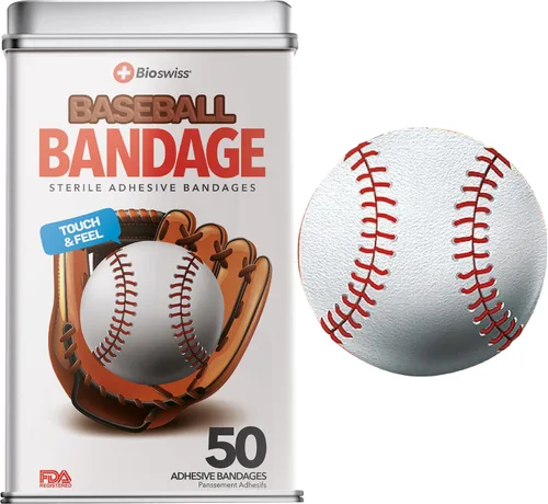 Vista 13 de BioSwiss Vendajes, juego de vendajes autoadhesivos en forma de pelotas deportivas, sin látex, cuidado de heridas estériles, 24