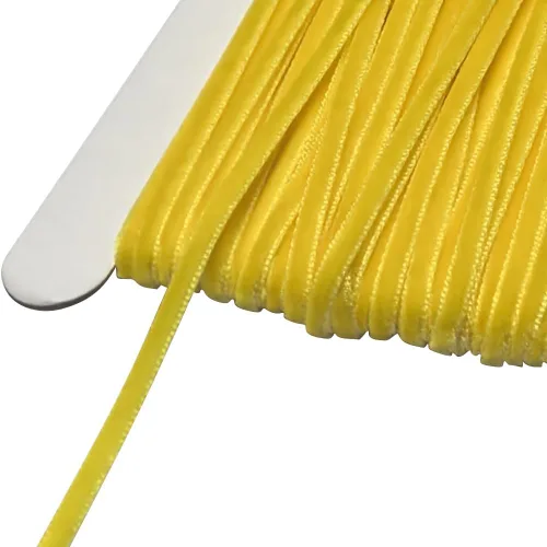 Vista 130 de Chenkou Craft Cinta de Terciopelo Beige 25 Yardas 1/4" Lotes a Granel (Beige, 1/4"(6mm))