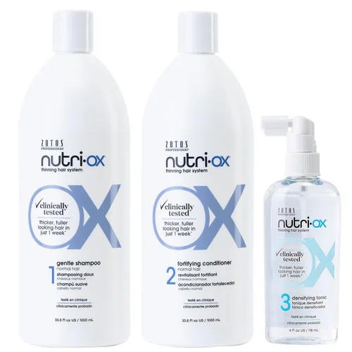 Vista 12 de NUTRI-OX Champú suave normal para adelgazar el cabello Cabello más grueso y de aspecto más completo Probado clínicamente y dermatológicamente