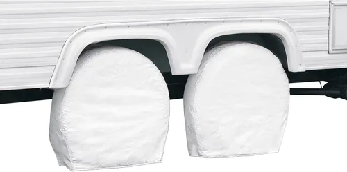 Vista 9 de Classic Accessories Over Drive - Cubiertas para ruedas de caravana, ruedas de 24 a 27 pulgadas de diámetro, 8.5 pulgadas de ancho de neumático, Negro