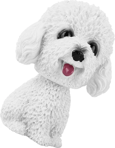 Vista 7 de Yosoo Health Gear Decoración de perro tembloroso, perro Bobble, decoración interior de perro de automóvil, decoración de perro de simulación