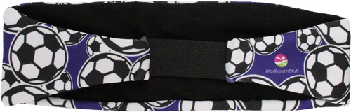 Vista 3 de MadSportsStuff Diadema de fútbol loca con logotipos de balón de fútbol