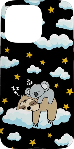 Vista 31 de Funny Sleeping Sloth with Baby Koala Mama Bear Napping Gift Case for iPhone 17