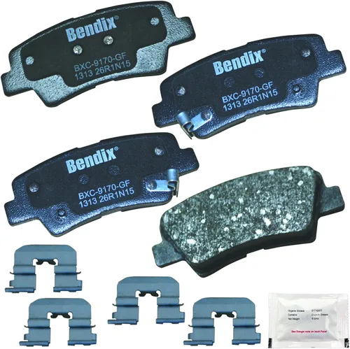 Vista 150 de Bendix Priority1 CFC154 - Juego de pastillas de freno de disco para Avanti II, Century, LeSabre, Regal, Riviera, chasis comercial, DeVille