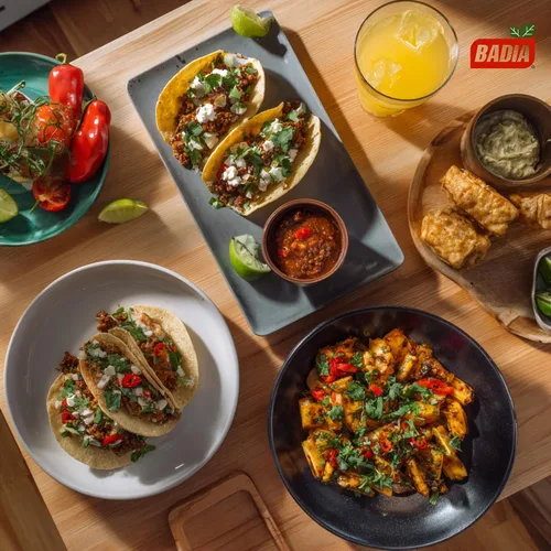 Vista 4 de Sal de pimienta cilantro y lima, 8 onzas Una mezcla picante de cilantro, lima, pimienta y sal kosher que añade un sabor brillante a carnes