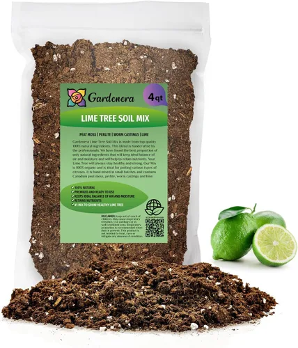 Vista 7 de Gardenera 's Premium Lime Soil Mix - Ideal para macetas, plantar y trasplantar tus árboles de cítricos [bolsa de 1 cuarto de galón]