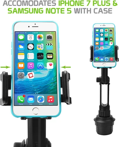 Vista 9 de Cellet Soporte para portavasos para teléfono inteligente, soporte para teléfono compatible con iPhone de Apple y teléfonos inteligentes Android