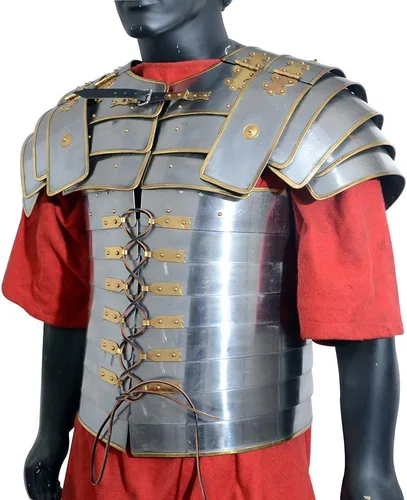 Vista 2 de Placa de pecho de chaqueta de armadura medieval, Cromo, Talla única