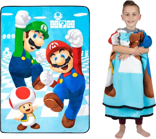 Vista 16 de Franco Ropa de cama para niños, manta de felpa súper suave, 62 x 90 pulgadas, Baby Shark