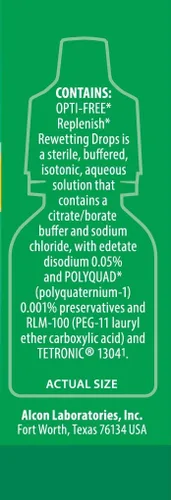 Vista 4 de Opti-Free Reponer gotas de rehumedecimiento, 0.33 onzas líquidas