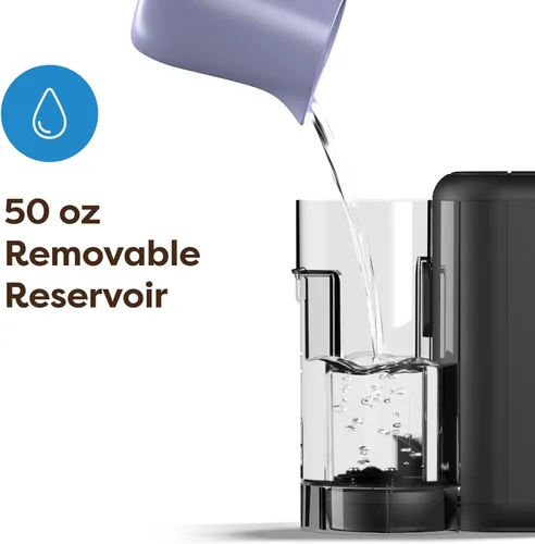 Vista 5 de Keurig K-Mini Mate Plus - Cafetera de cápsulas K-Cup de una sola porción, compacta, 3 tamaños de taza, con características de botón fuerte y Negro