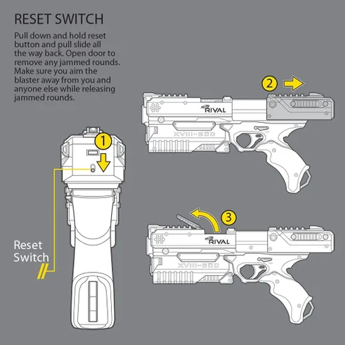 Vista 6 de Nerf Rival Kronos XVIII-500 Blaster, azul (exclusivo de Amazon)