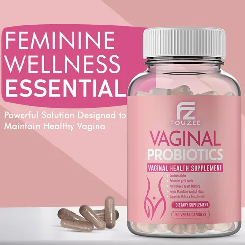 Vista 2 de Probióticos vaginales para mujeres, equilibrio de pH, prebióticos de extracto de arándano y mezcla de lactobacillus, suplemento de salud vaginal