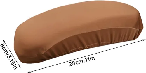 Vista 6 de 1 par de fundas elásticas para sillas de computadora, fundas suaves para sillas de escritorio, protectores de muebles para oficina, escritorio, Negro