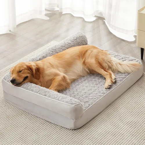Vista 9 de BFPETHOME Camas ortopédicas para perros grandes - Cama de sofá impermeable para perros con funda extraíble y lavable, cama grande para mascotas