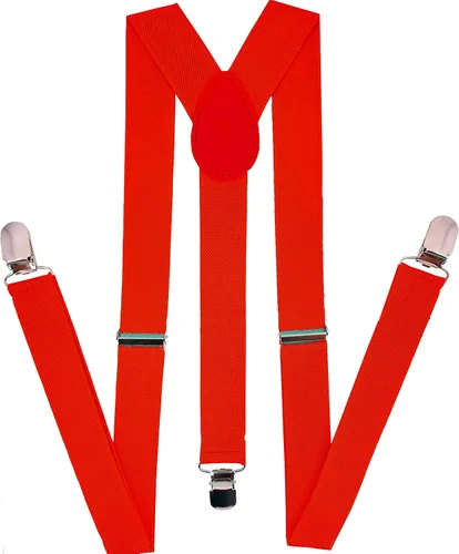 Navisima Adjustable Elastic Y Back Style Unisex Suspenders for Menand Women With Strong Metal Clips