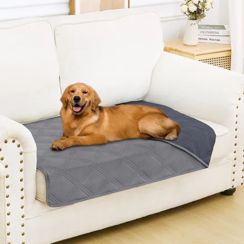 Vista 71 de Smiry Funda Manta Impermeable para Cama de Perro, Manta Suave Reversible para Mascotas, Lavable a Prueba de Fugas, Funda para Gatos y Perros