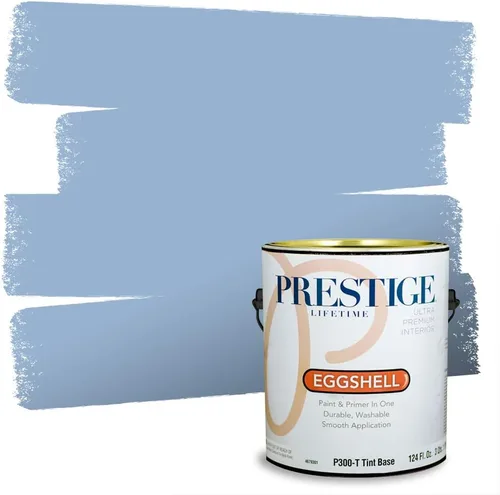 Vista 103 de Prestige Paints. - Base y pintura para exteriores en un solo galón, 1 galón. plano, comparable con Sherwin Williams Topsail.
