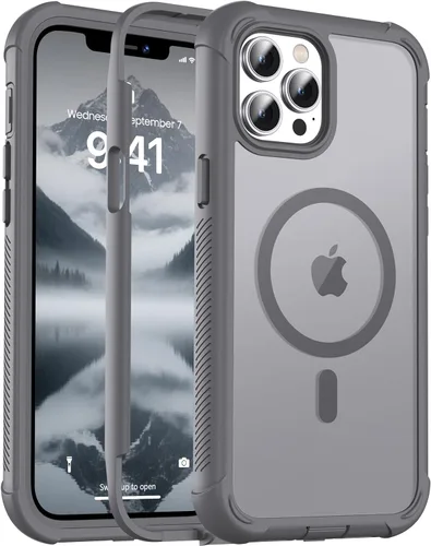 Vista 66 de jaroco - Funda magnética compatible con MagSafe para iPhone 11 de 6.1 pulgadas; protección de grado militar contra caídas, de doble capa, Blanco