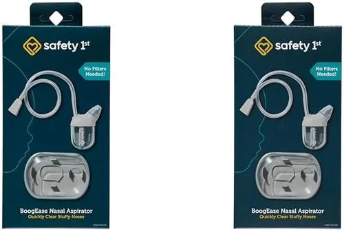 Safety 1st BoogEase Aspirador nasal, gris (paquete de 2)