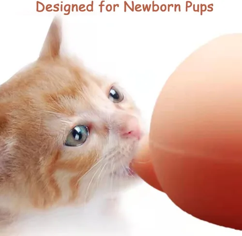 Vista 3 de Alimentador de leche para cachorros y gatitos, biberones para lactancia con 3 pezones, comederos para cachorros para múltiples cachorros, fórmula
